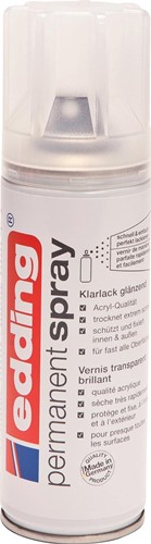 Edding Permanent Spray 5200 vernis transparant, 200 ml, brillant 1 Stuk