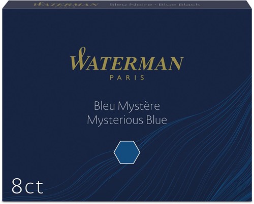 Waterman inktpatronen Standard blauw-zwart, pak van 8 stuks 8 Stuk