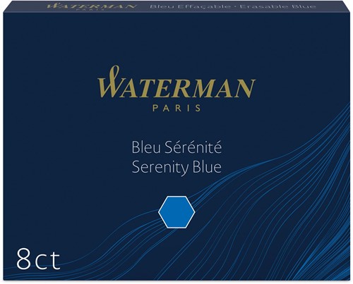 Waterman inktpatronen Standard blauw Florida, pak van 8 stuks 8 Stuk