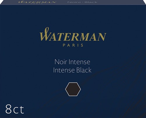 Waterman cartouches d'encre Standard 23, noir, boîte de 8 pièces 8 Stuk