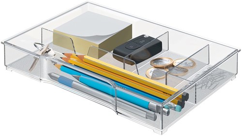 Leitz organiseur pour bloc de classement WOW et Plus, 4 compartiments, transparent 1 Stuk