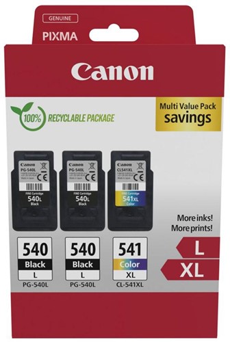 Canon cartouche d'encre 2 x PG-540L + 1 x CL-541XL, 300 - 400 pages, OEM 5224B017, 4 couleurs