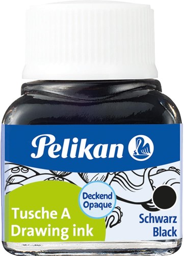 Pelikan Oost-Indische inkt zwart, flesje van 10 ml