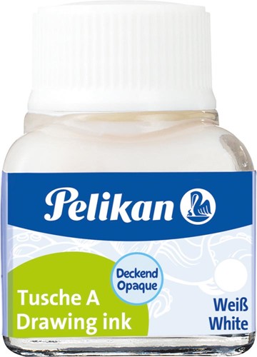 Pelikan encre de Chine, blanc, flacon de 10 ml