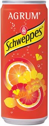 Schweppes Agrum frisdrank, blikje van 33 cl, pak van 24 stuks