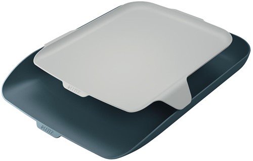 Leitz Cosy bac à courrier avec range-tout, gris