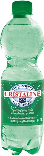 Cristaline bruisend water, fles van 50 cl, pak van 24 stuks