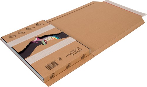 Cleverpack wikkelverpakking uit golfkarton, ft 215 x 305 x 20 / 80 mm, pak van 10 stuks 10 Stuk
