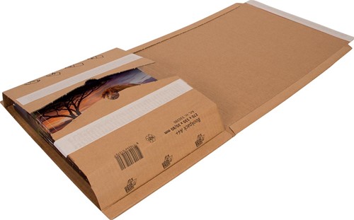Cleverpack wikkelverpakking uit golfkarton, ft 270 x 330 x 20 / 80, pak van 10 stuks 10 Stuk