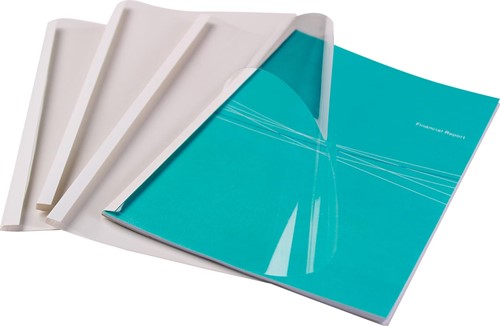 Fellowes couvertures thermique ft A4, 6 mm, paquet de 100 pièces, brillant 100 Stuk