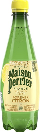 Perrier aromatiserend bruiswater smaak citroen, fles van 50 cl, pak van 24 stuks