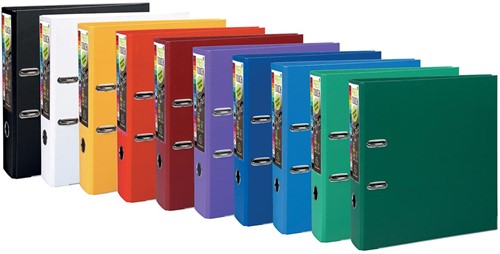 Exacompta Classeur à levier Prem'Touch pour ft A4+, dos de 8 cm, couleurs office assorties