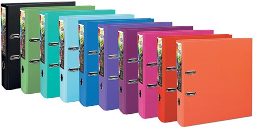 Exacompta Classeur à levier Prem'Touch, pour ft A4+, dos de 8 cm, couleurs assorties trend