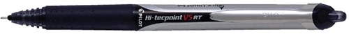 Pilot Roller Hi-Tecpoint V5 RT Retractable, schrijfbreedte 0,25 mm, zwart 1 Stuk