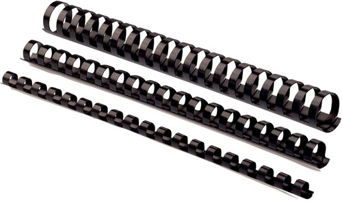 Fellowes reliures, paquet de 100 pièces, 8 mm, noir 100 Stuk