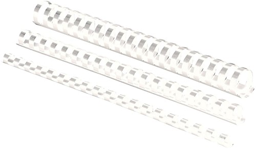 Fellowes reliures, paquet de 100 pièces, 10 mm, blanc 100 Stuk