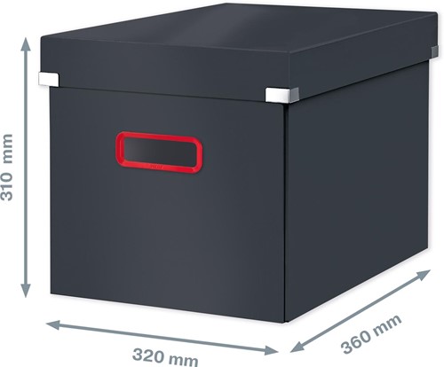 Leitz Cosy Click & Store kubus grote opbergdoos, grijs-2