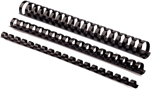 Fellowes reliures, paquet de 100 pièces, 16 mm, noir