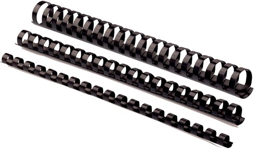 Fellowes reliures, paquet de 50 pièces, 28 mm, noir