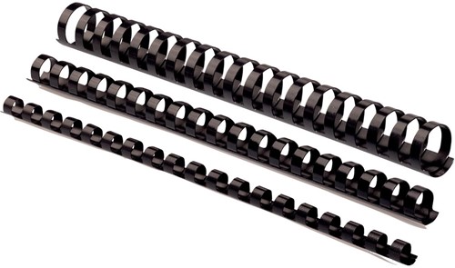 Fellowes reliures, paquet de 50 pièces, 38 mm, noir