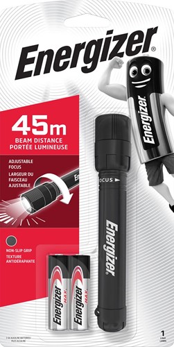 Energizer zaklamp X-focus, inclusief 2 AA batterijen, op blister