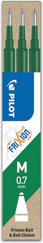 Pilot recharge pour FriXion Ball et Frixion Ball Clicker, pointe moyenne, vert 3 Stuk