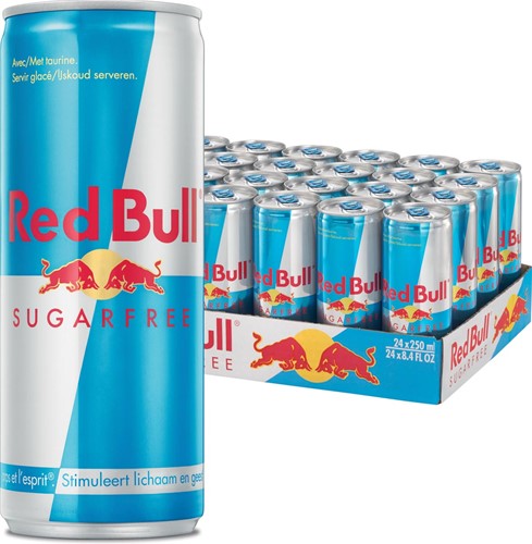 Red Bull boisson énergisante, sugarfree, cannette de 25 cl, paquet de 25 250 Milliliter