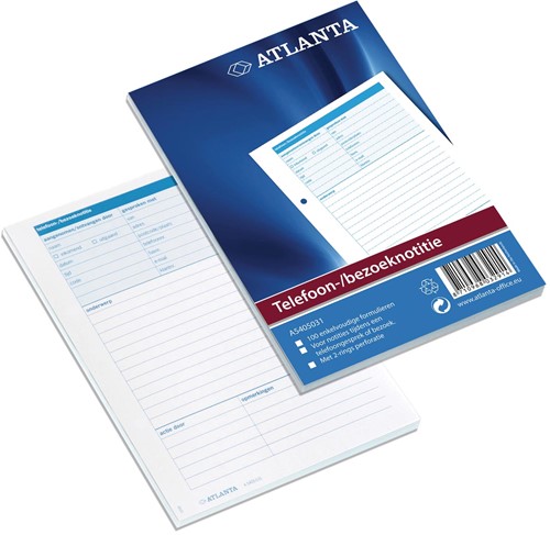 Atlanta by Jalema bezoek-/telefoonnotities Nederlandstalig 1 Stuk