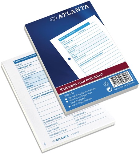 Atlanta by Jalema blocs reçus de caisse pour recettes 1 Stuk