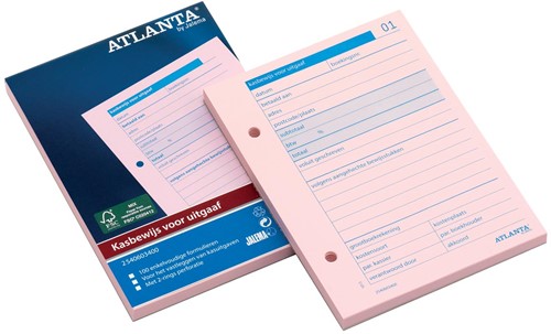 Atlanta blok kasbewijs voor uitgave 1 Stuk