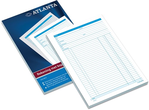 Atlanta by Jalema rekeningblokken ft A4, 1 vel carbon 1 Stuk