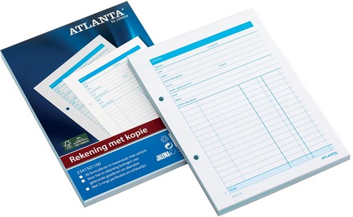 Atlanta by Jalema rekeningblokken ft A5, 1 vel carbon 1 Stuk