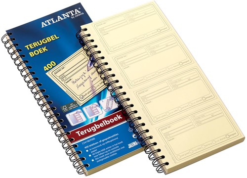 Atlanta by Jalema terugbelboeken 400 notities, zelfkopiërend, Nederlandstalig 1 Stuk