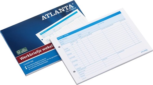Atlanta by Jalema formulaires de travail semaine 1 Stuk