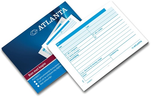 Atlanta by Jalema carnets à souches numéroté 1-50, 50 feuilles en double, autocopiant 1 Stuk
