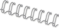 Fellowes draadruggen, doos van 100 stuks, 6 mm, zilver
