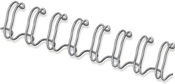 Fellowes draadruggen, doos van 100 stuks, 14 mm, zilver