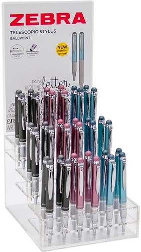 ZEBRA stylo-stylus, télescopique, couleurs assorties-4