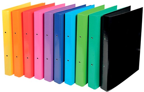 Exacompta Iderama classeur à anneaux, pour ft A4, 2 anneaux de 30 mm, couleurs assorties