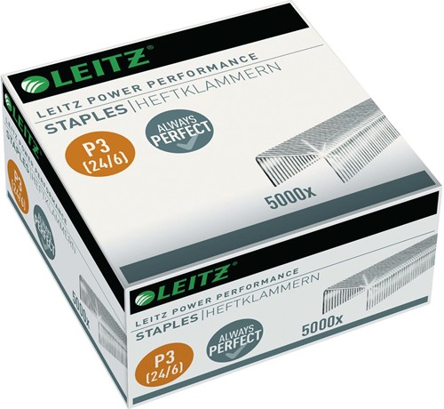 Leitz nietjes P3 24/6, doos van 5000 nietjes 5000 Stuk