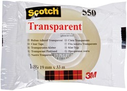 Scotch transparante tape 550 ft 19 mm x 33 m 1 Stuk