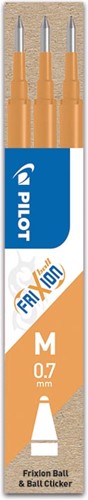 Pilot recharge pour Frixion Ball et Frixion Ball Clicker orange abricot, boîte de 3 pièces