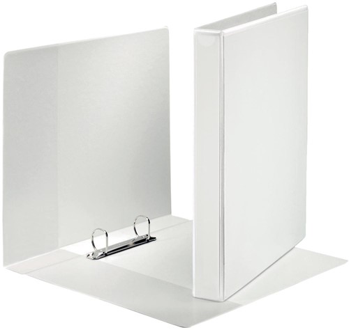Esselte classeur personalisable, ft A4 maxi, 2D anneaux de 25 mm, blanc