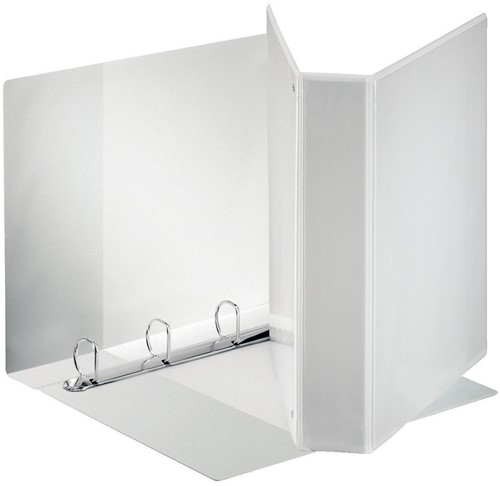 Esselte classeur personnalisable PP pour ft A4 maxi dos de 7,7 cm, 4 anneaux en D de 50 mm, blanc 1 Stuk