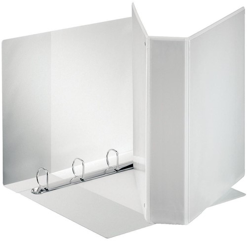 Classeur à anneaux personnalisable standard Esselte, ft A4 Maxi, 4 anneaux en D de 50 mm, blanc 1 Stuk
