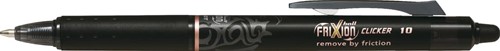 Pilot balpen FriXion Ball Clicker 10 zwart