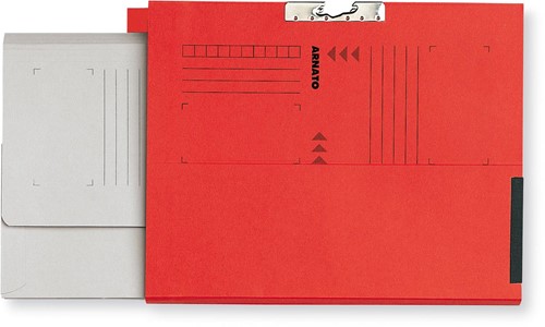 Dossier-collecteur Arnato avec 1 soufflet et tab, ft A4, rouge, boîte de 100 pièces
