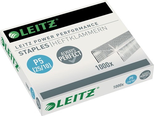 Leitz agrafes, 25/10, boîte de 1000 agrafes 1000 Stuk