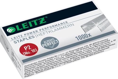 Leitz Power Performance P2 nietjes nr. 10, staal, doos van 1000 stuks 1000 Stuk