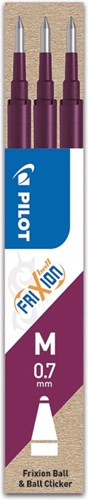 Pilot recharge pour Frixion Ball et Frixion Ball Clicker bordeaux, boîte de 3 pièces